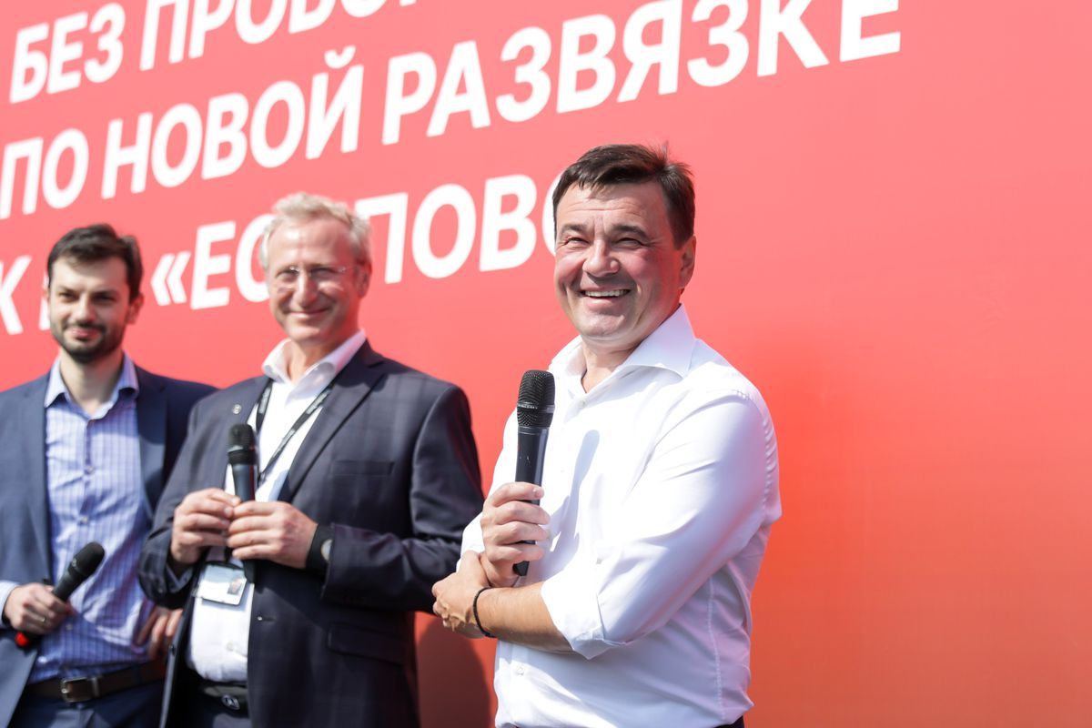 Андрей Воробьев губернатор московской области - Быстро, эффективно, удобно: новая развязка в Солнечногорске Андрей Воробьев губернатор московской области - Быстро, эффективно, удобно: новая развязка в Солнечногорске