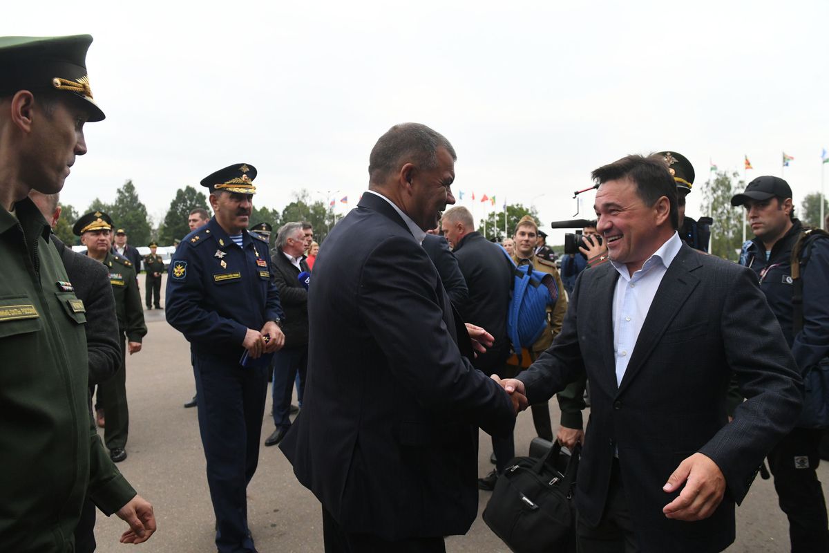 Андрей Воробьев губернатор московской области - Губернатор посетил V Армейские международные игры