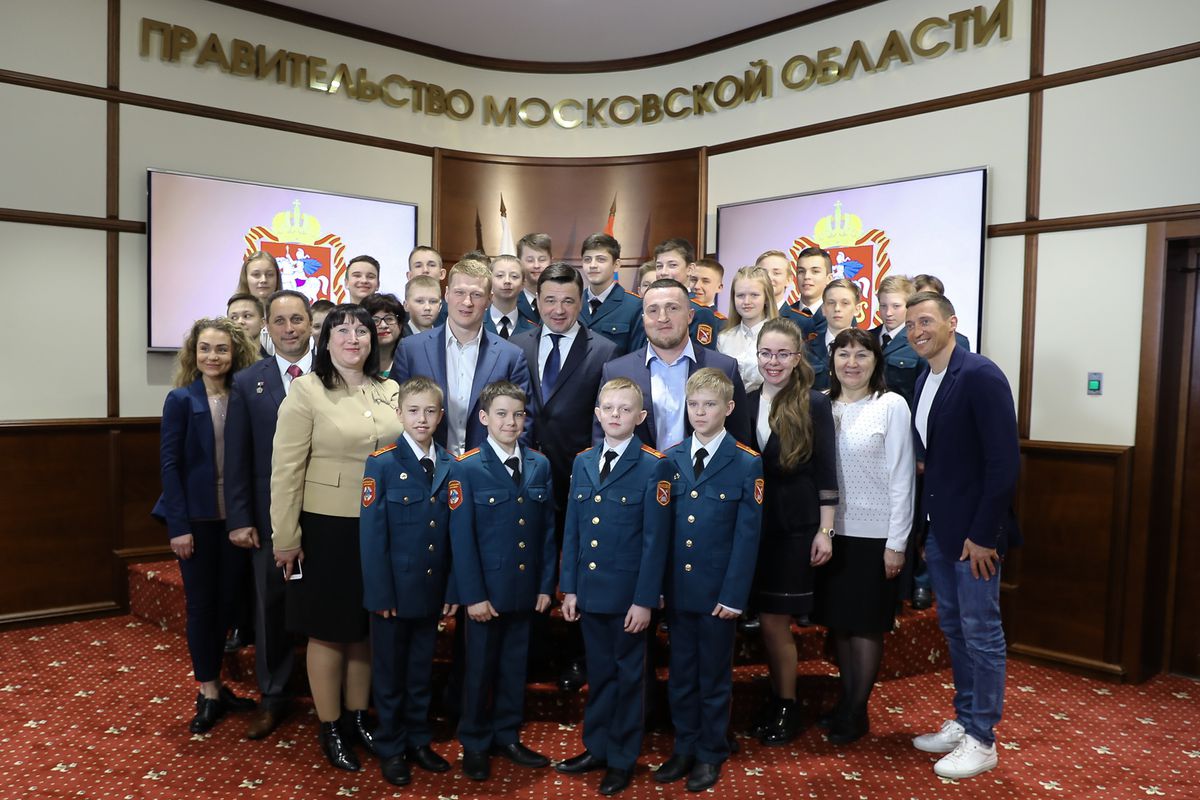 Андрей Воробьев губернатор московской области - Встреча с кадетами из Вологодской области Андрей Воробьев губернатор московской области - Встреча с кадетами из Вологодской области