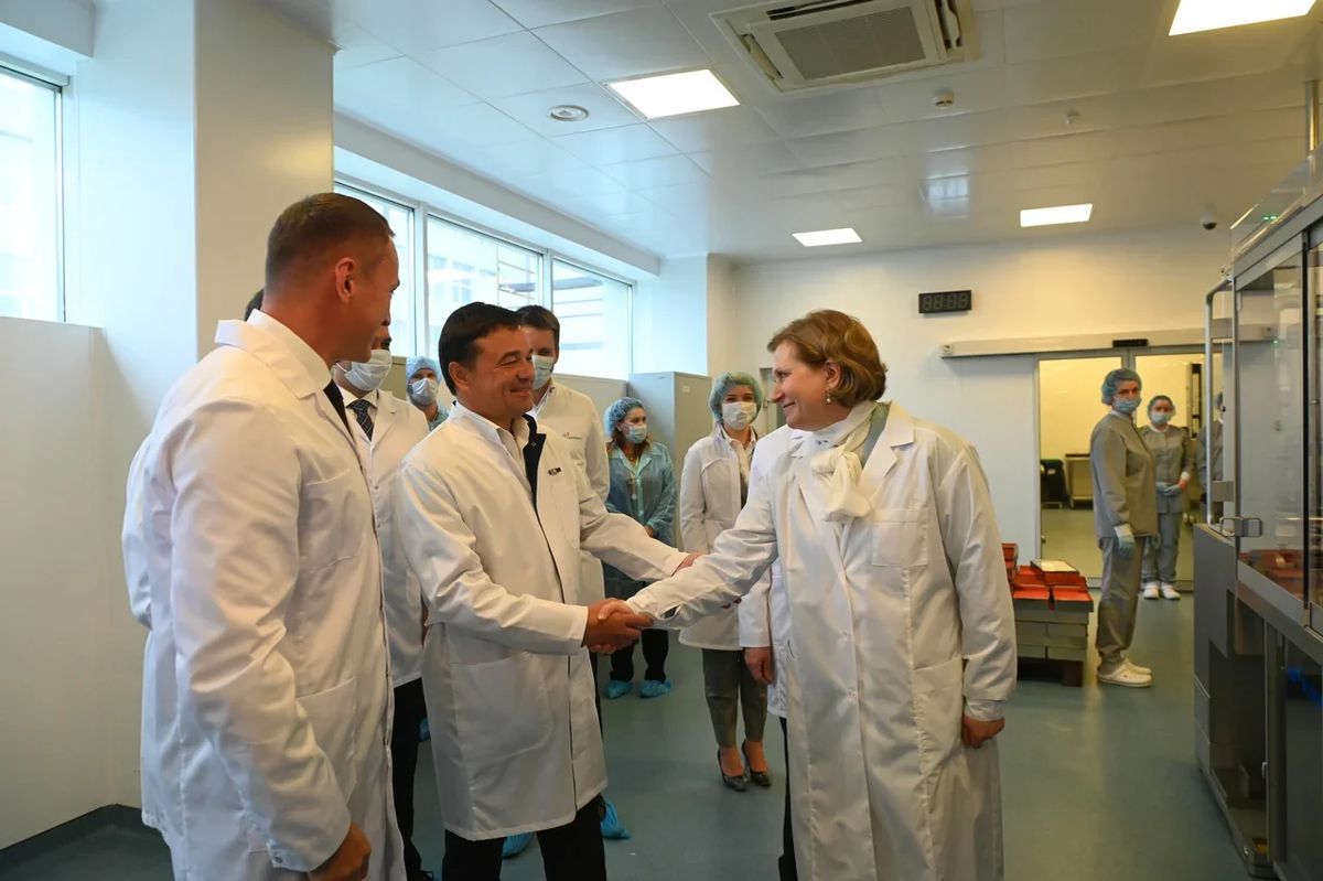 Андрей Воробьев губернатор московской области - «ЭпиВакКорону» теперь производят в Подмосковье. Старт выпуска вакцины