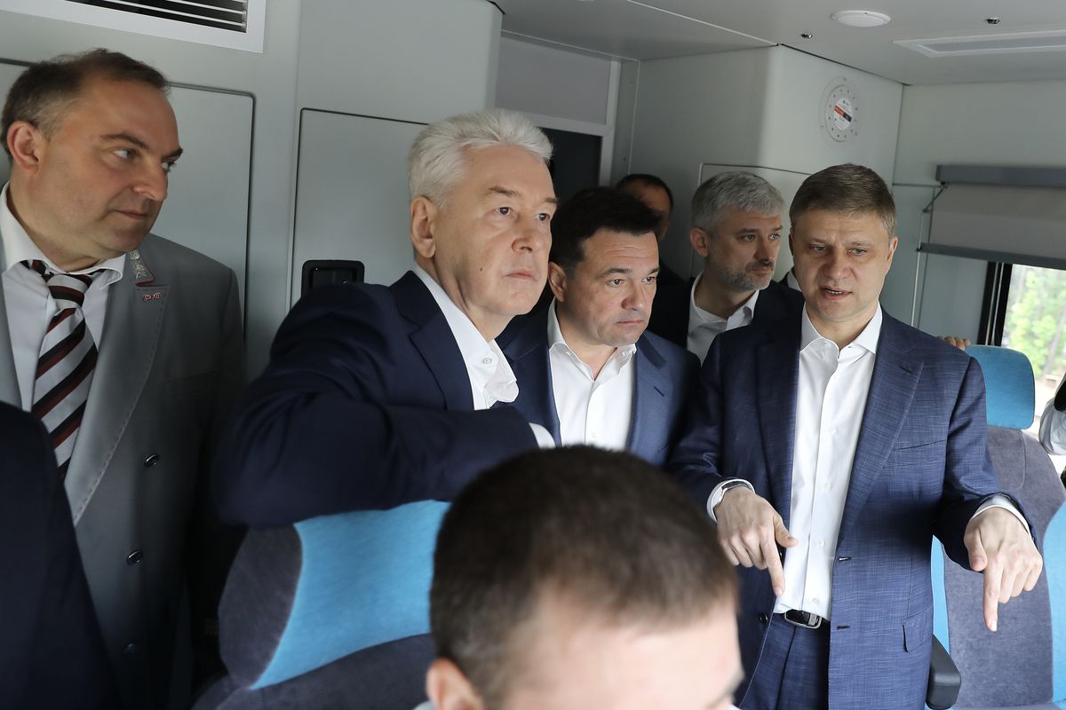 Андрей Воробьев губернатор московской области - Открытие остановочного пункта Инновационный центр «Сколково» МДЦ-1 Андрей Воробьев губернатор московской области - Открытие остановочного пункта Инновационный центр «Сколково» МДЦ-1